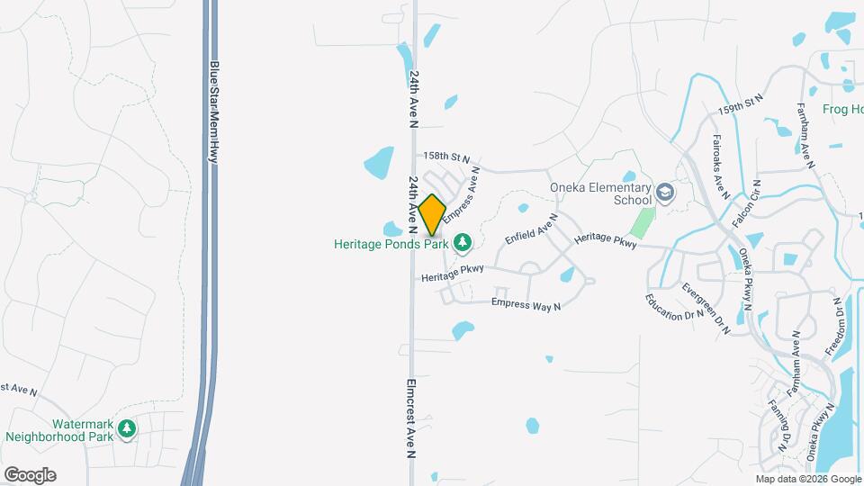 15556 Empress Ave N Map and Location Details