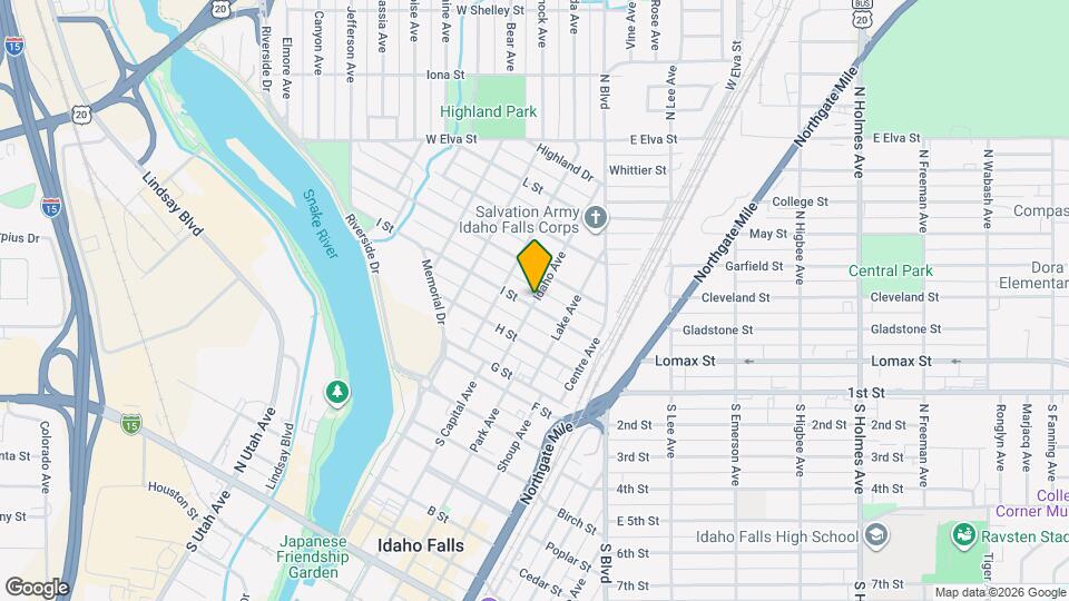 1200 Idaho Ave, Unit 1200 Map and Location Details