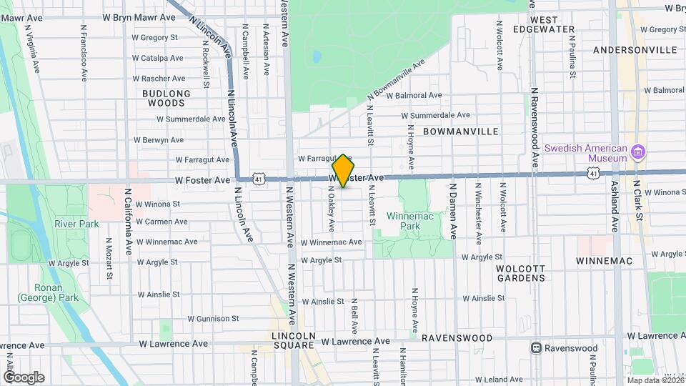 2244 W Winona St Map and Location Details