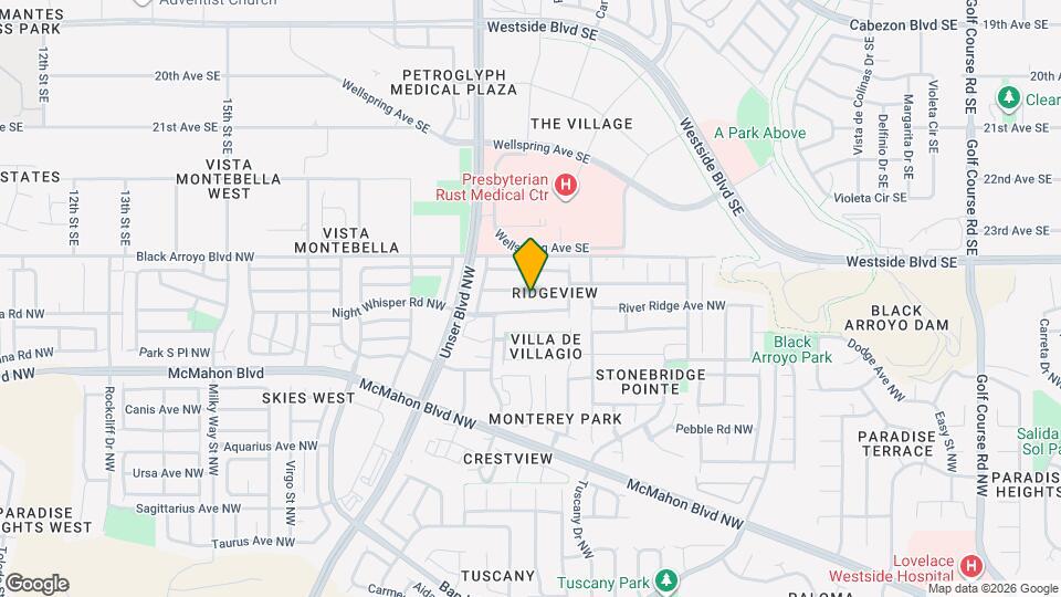 5600 Mesa Ridge Rd NW Map and Location Details