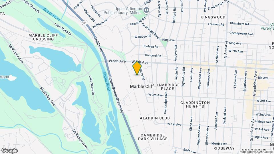 1591 Roxbury Rd Map and Location Details