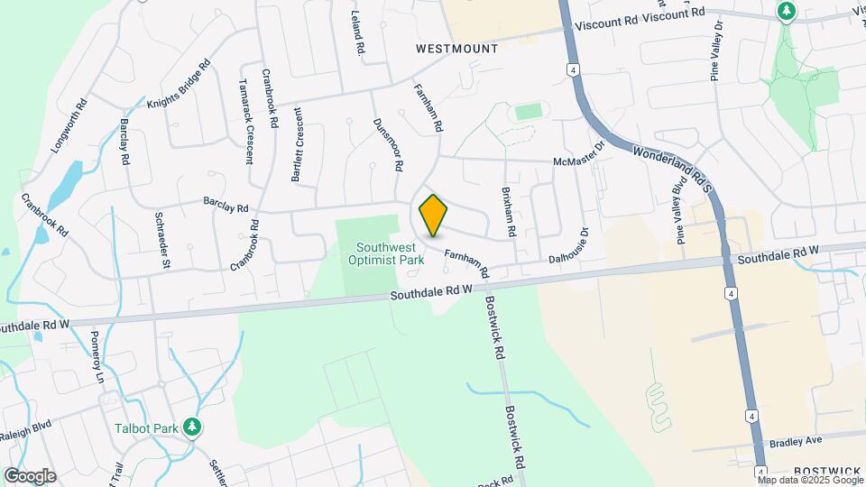 952 Farnham Rd Map and Location Details