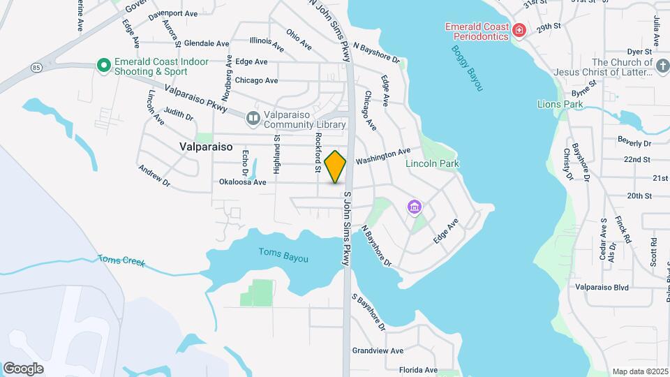 305 Okaloosa Ave Map and Location Details