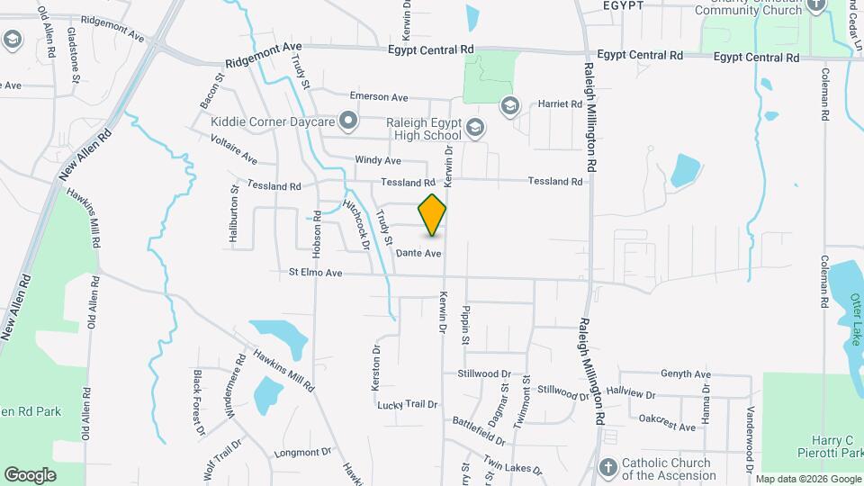 3910 Dante Ave Map and Location Details