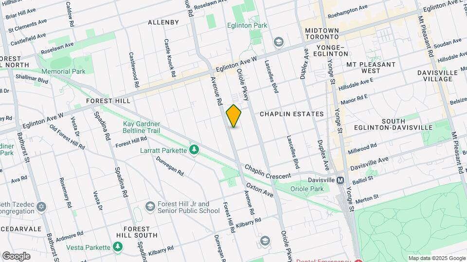 905 Avenue Rd Map and Location Details