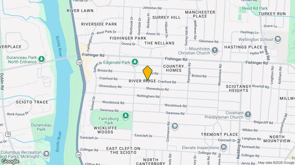 2519 Cranford Rd Map and Location Details