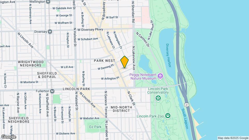 444 W Roslyn Pl Map and Location Details