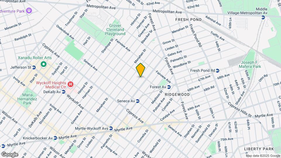 1882 Linden St Mapa y Detalles de la Ubicación
