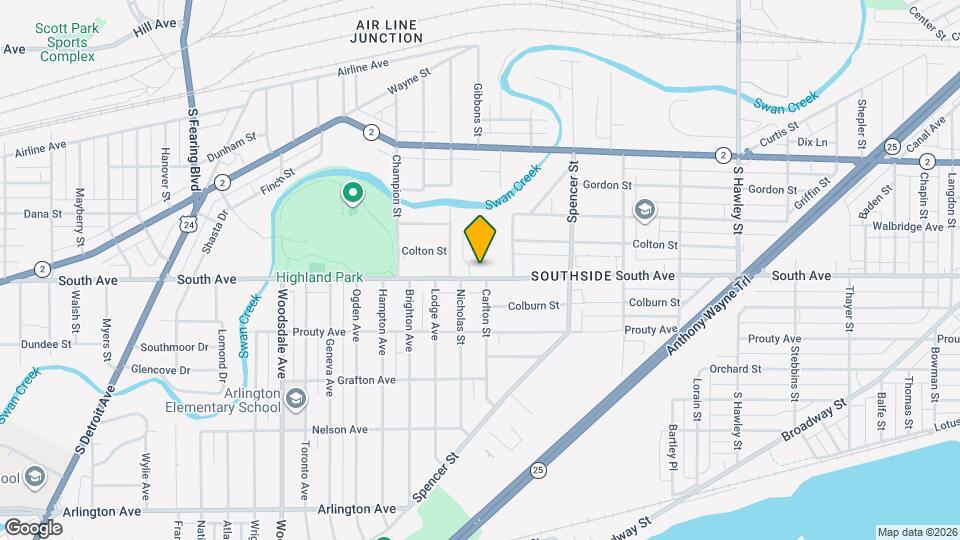 1506 South Ave Mapa y Detalles de la Ubicación
