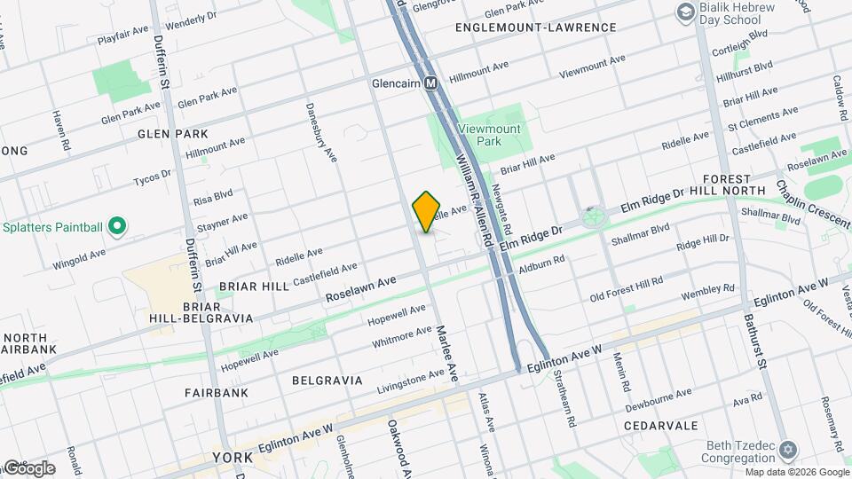 145 Marlee Ave, Unit 1112 Map and Location Details