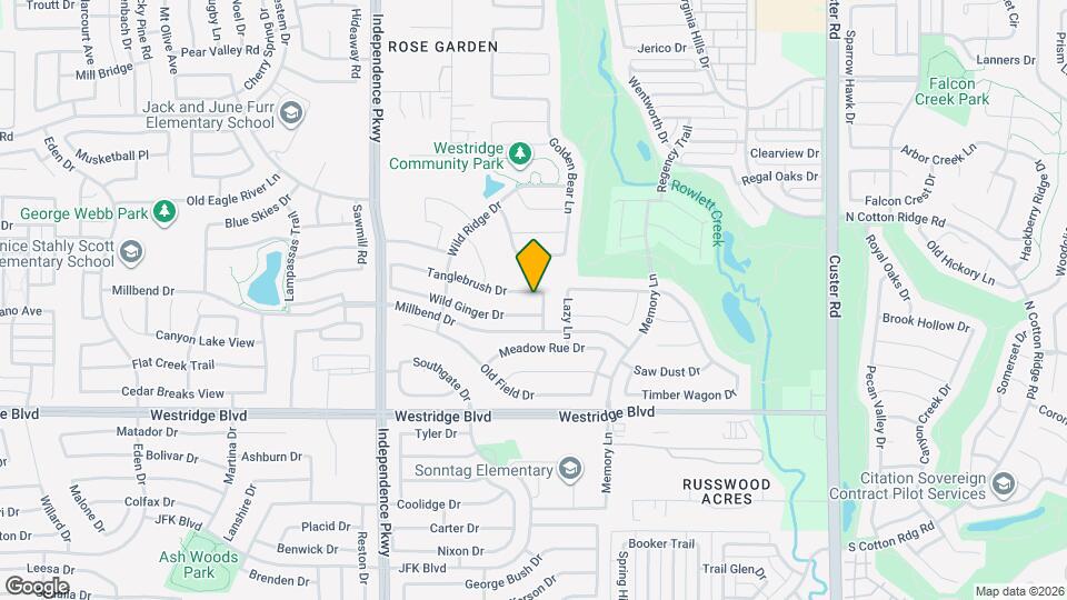 9805 Tanglebrush Dr Map and Location Details