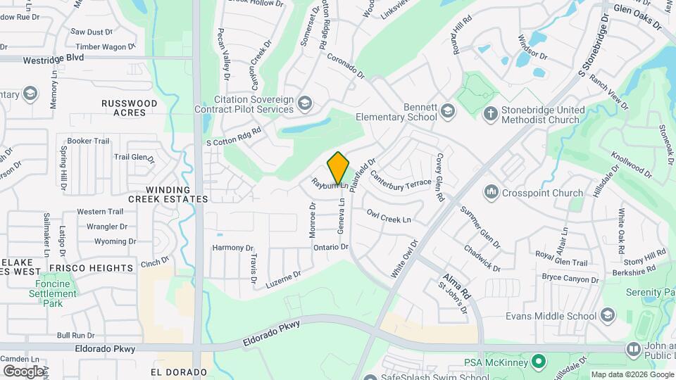 8201 Rayburn Ln Map and Location Details