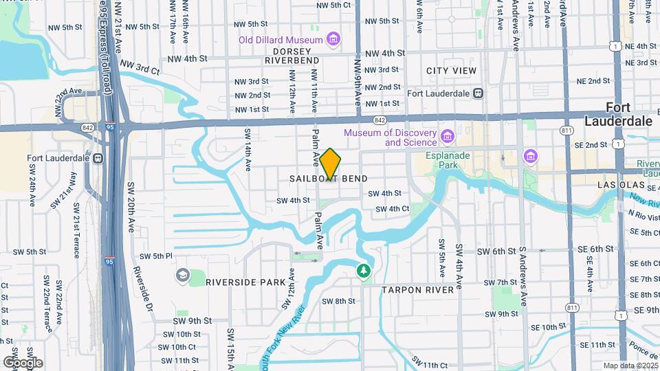 1012 W Las Olas Blvd Mapa y Detalles de la Ubicación