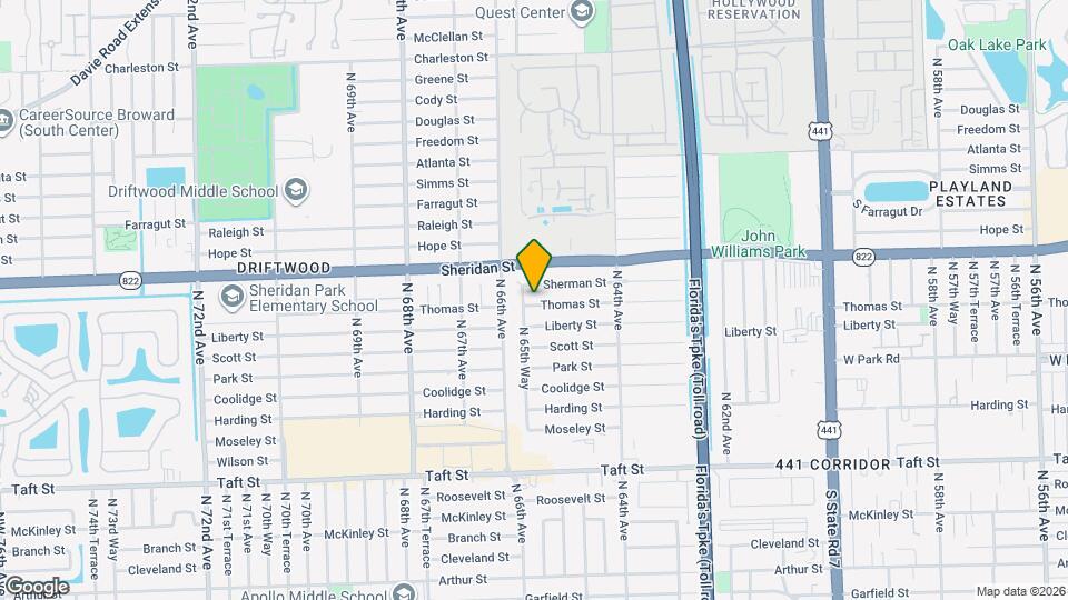 6561 Thomas St Map and Location Details