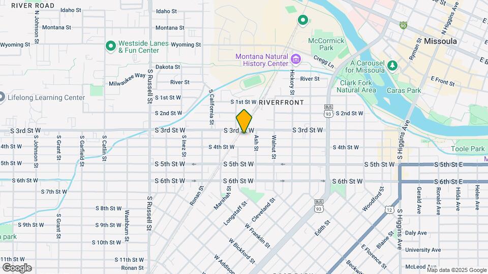 925 S 3rd St W Map and Location Details