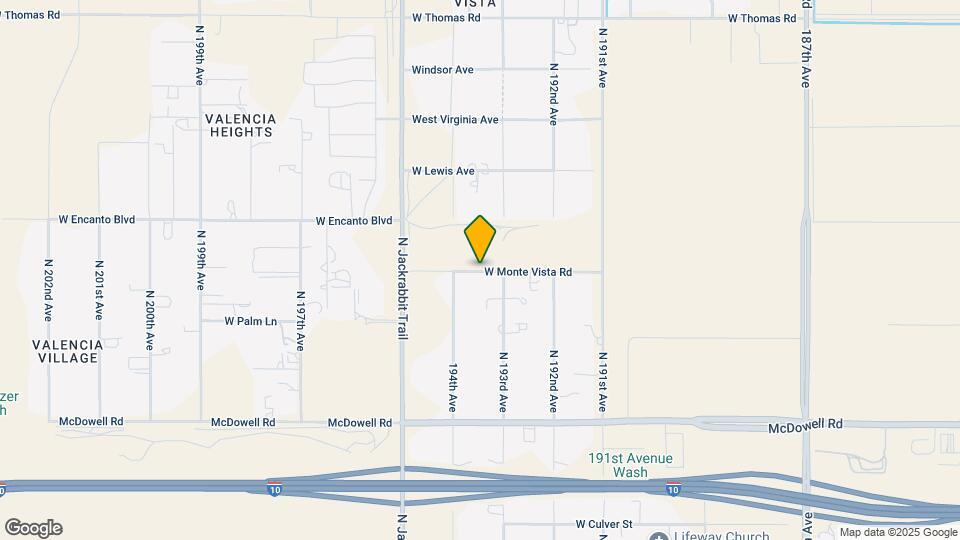 21385 W Monte Vista Rd Mapa y Detalles de la Ubicación