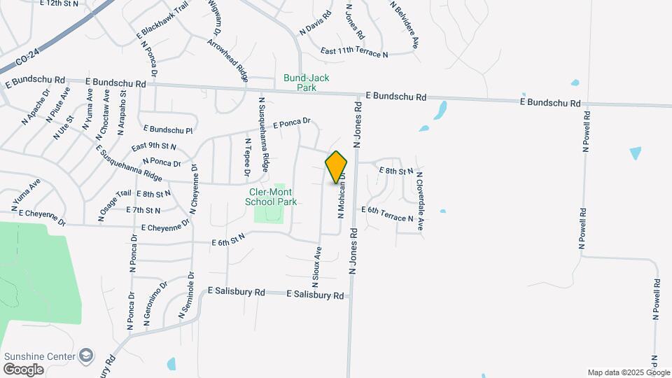 712 N Mohican Dr Map and Location Details
