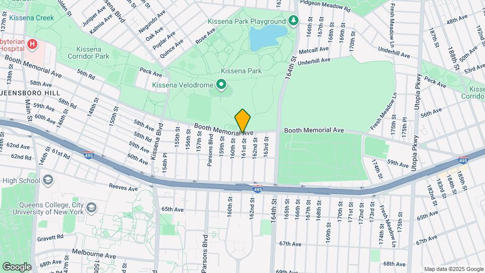160-18 Booth Memorial Ave Mapa y Detalles de la Ubicación