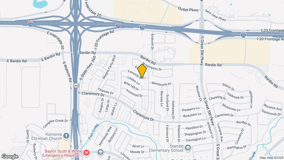 2817 Fenwick St Map and Location Details