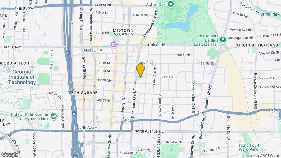 835 Piedmont Ave NE Map and Location Details