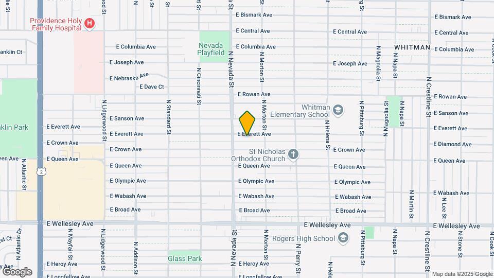 1026 E Everett Ave Mapa y Detalles de la Ubicación