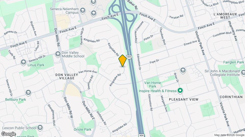 158 Kingslake Rd Map and Location Details