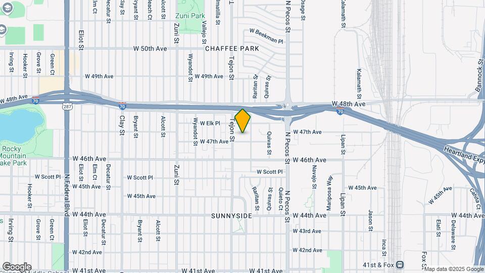 1931 W 47th Ave Mapa y Detalles de la Ubicación
