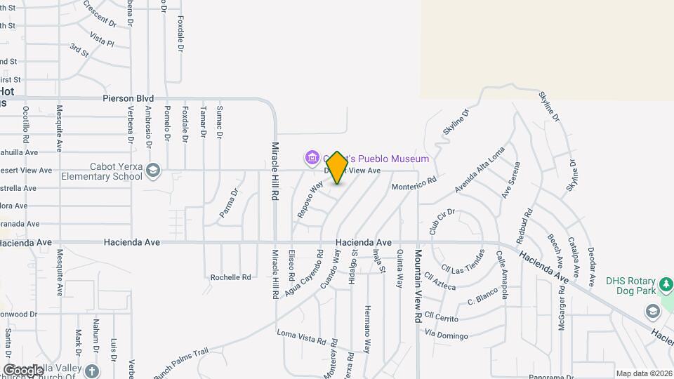 12651 Agua Cayendo Rd Map and Location Details