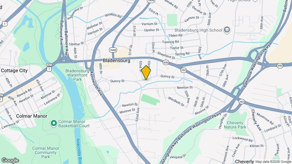 5201 Quincy St Map and Location Details