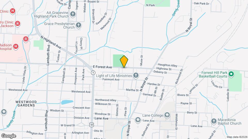316 E Forest Ave Map and Location Details