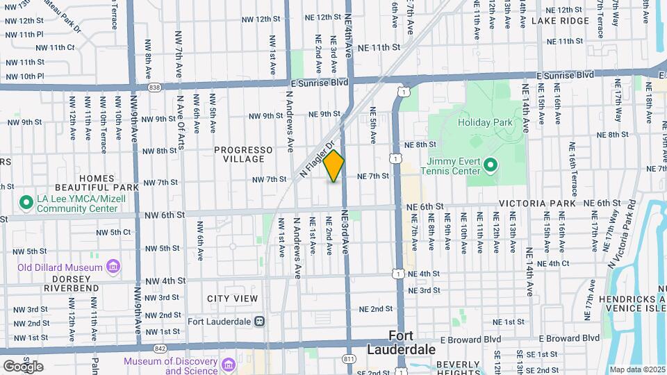 630 NE 2nd Ave Map and Location Details