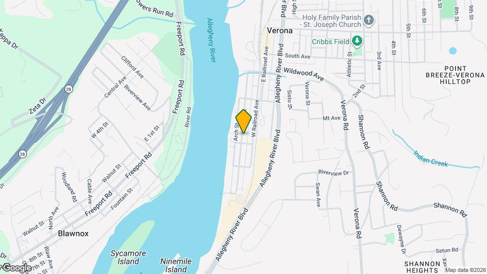 309 Penn St Map and Location Details