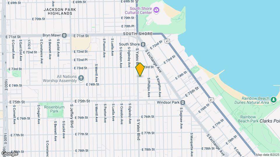 7341 S Yates Blvd Map and Location Details