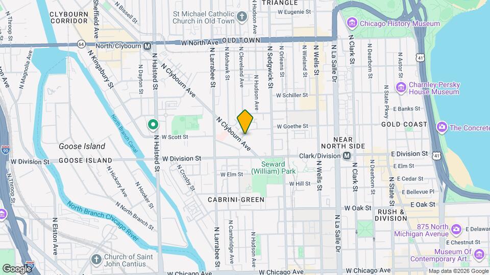 1251 N Clybourn Ave Map and Location Details