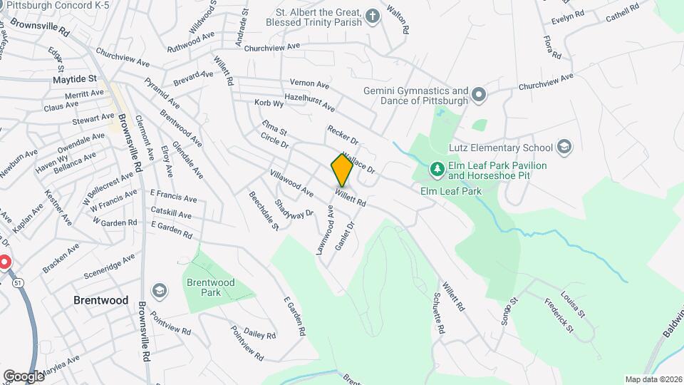 3405 Willett Rd Map and Location Details