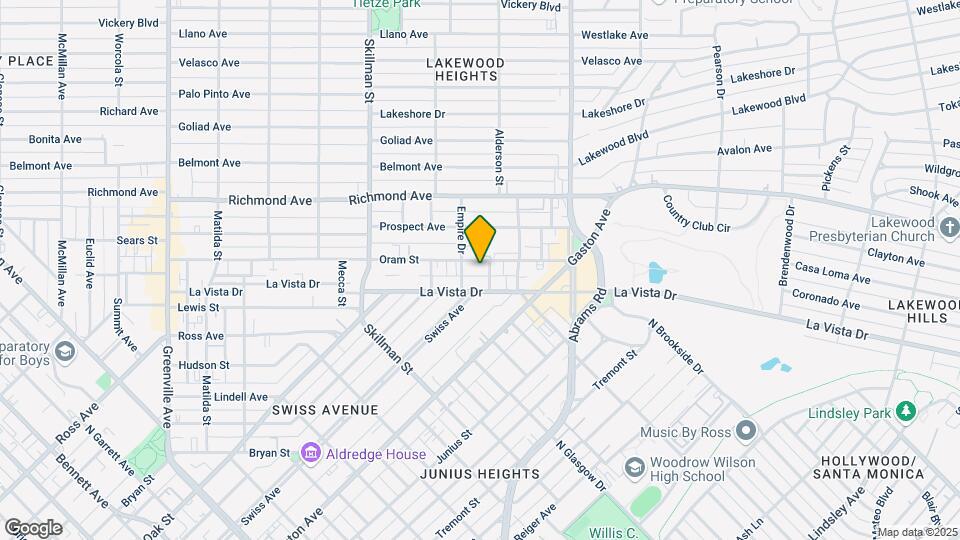 6248 Oram St Map and Location Details