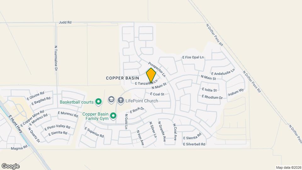 4171 E Tanzanite Ln Mapa y Detalles de la Ubicación