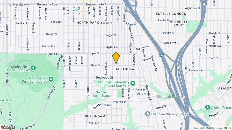 3238 Thorn St Mapa y Detalles de la Ubicación