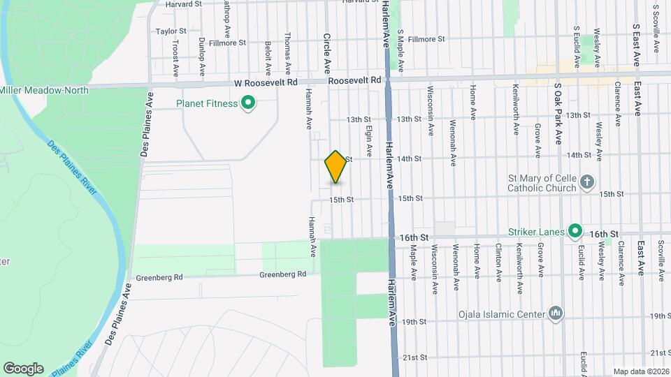 1434 Circle Ave Map and Location Details