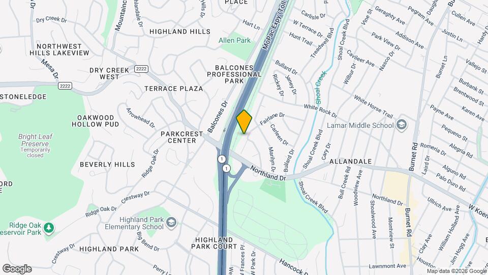 5712 Fairlane Dr Map and Location Details