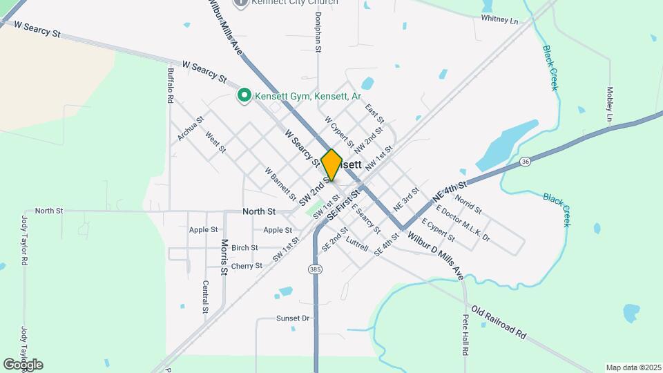 104 W Searcy St Mapa y Detalles de la Ubicación