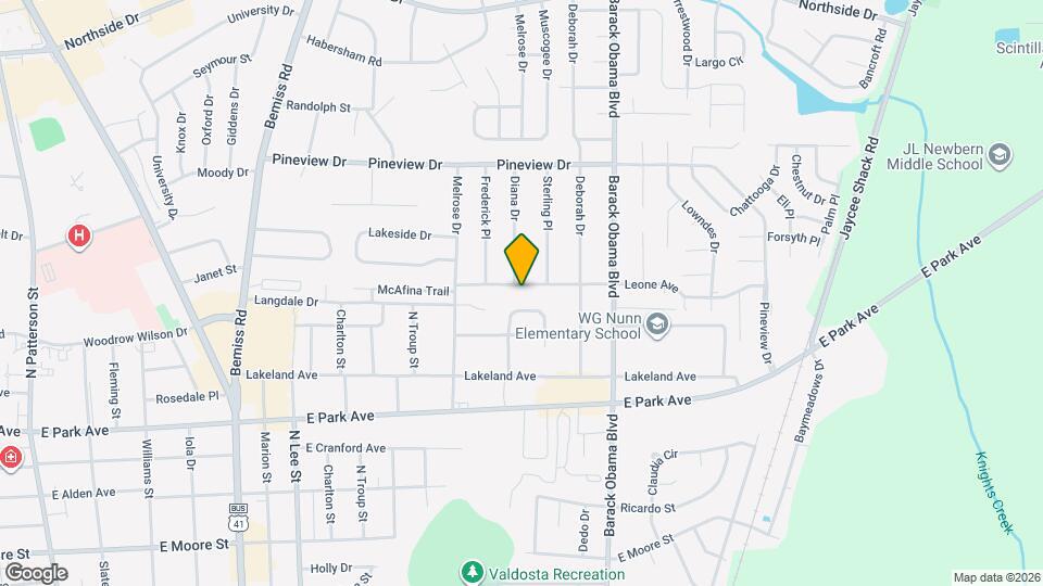 1301 Leone Ave Map and Location Details