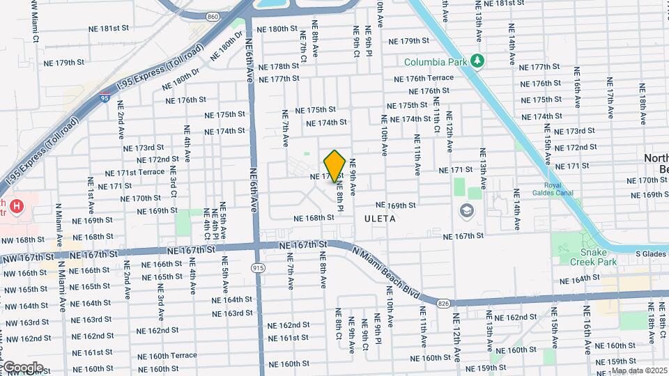 16970 NE 8th Pl Mapa y Detalles de la Ubicación