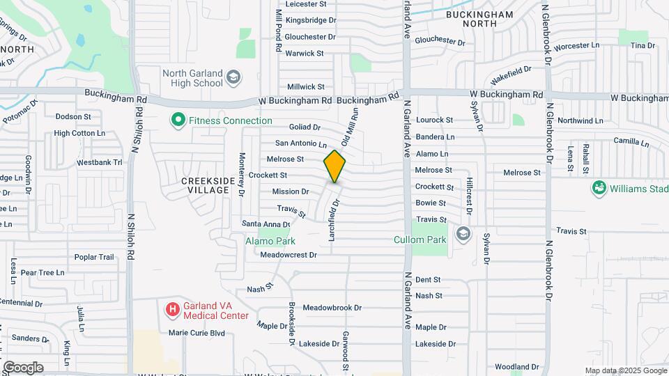 1706 Crockett St Map and Location Details