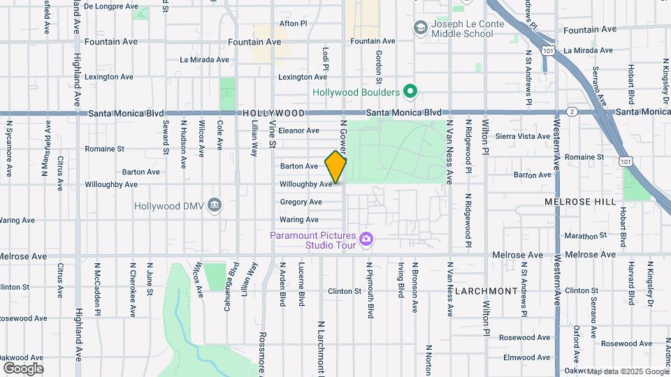 5812 Willoughby Ave Map and Location Details
