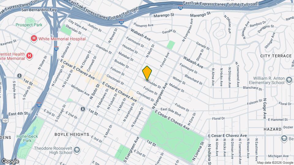 2746 Boulder St Map and Location Details