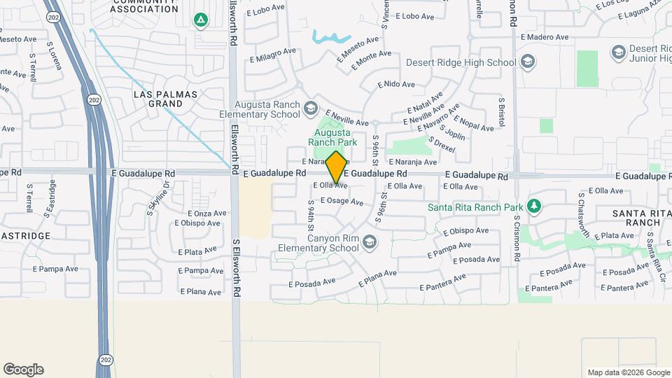 9447 E Olla Ave Map and Location Details