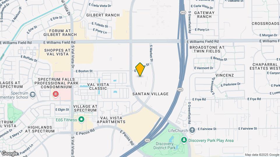 Elevation San Tan Map and Location Details
