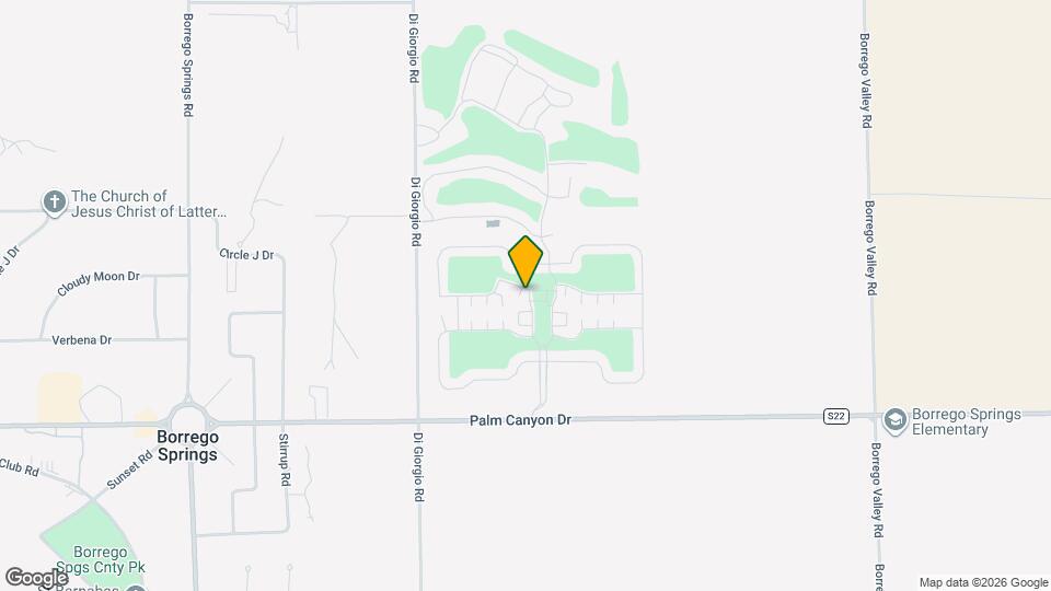 1010 Palm Canyon Dr Map and Location Details