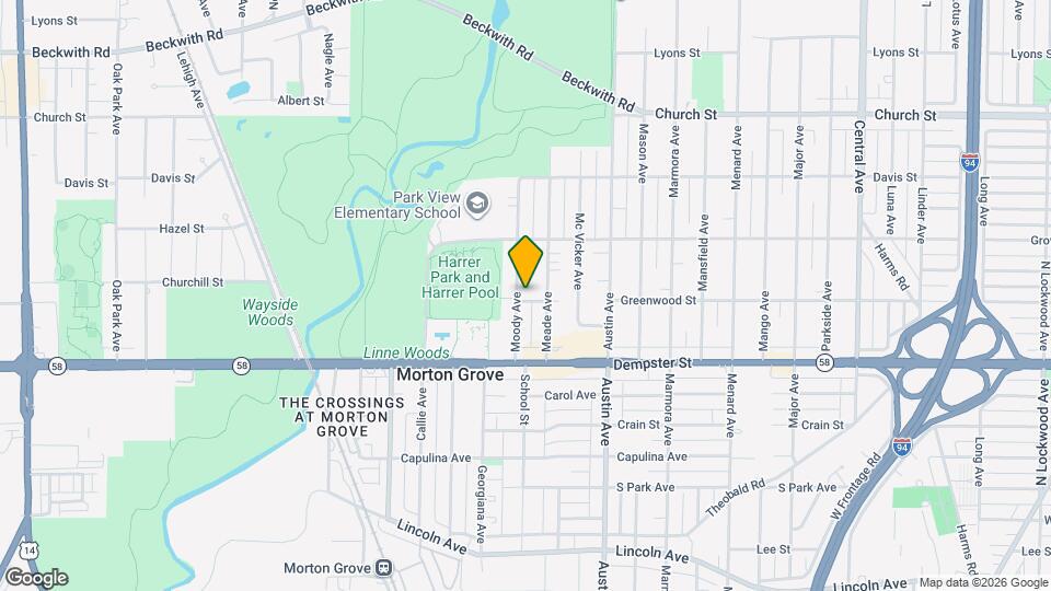 8901 Moody Ave Map and Location Details